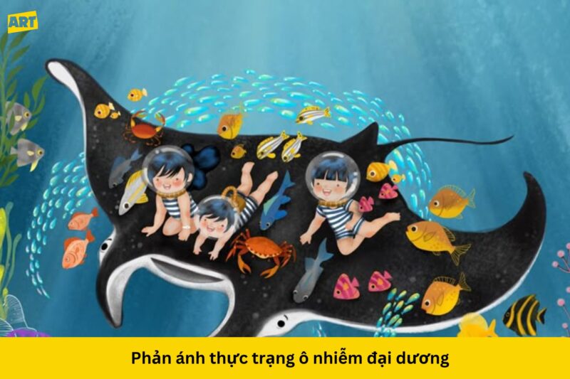 Vẽ tranh bảo vệ môi trường biển: Tiếng nói từ đại dương