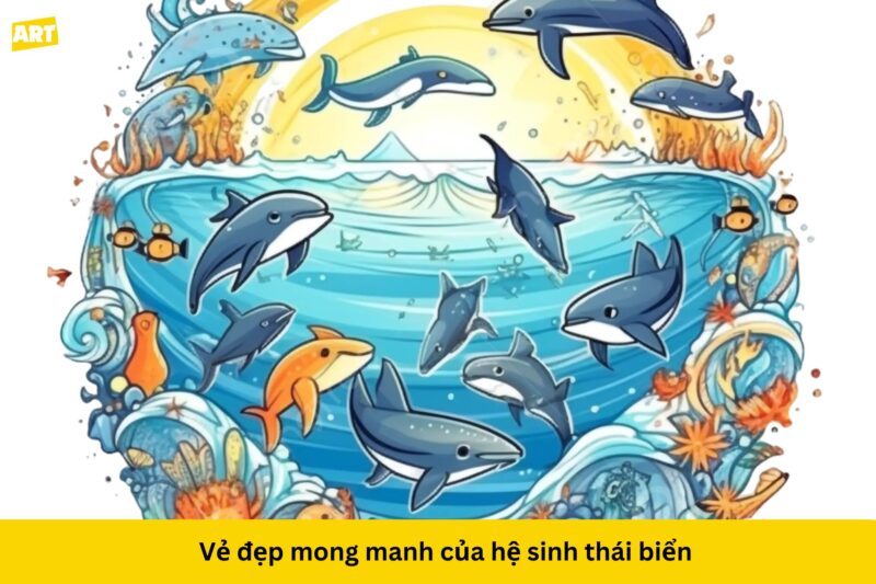 Vẽ tranh bảo vệ môi trường biển: Tiếng nói từ đại dương