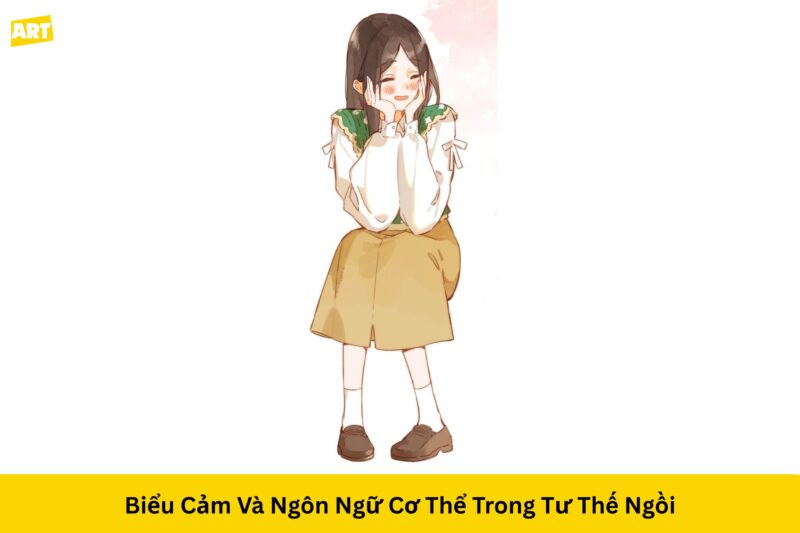 Bí Quyết Nắm Vững Cách Vẽ Dáng Người Anime Ngồi Chuẩn Xác