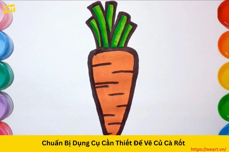 Bí Quyết Chi Tiết **Cách Vẽ Củ Cà Rốt** Giống Thật
