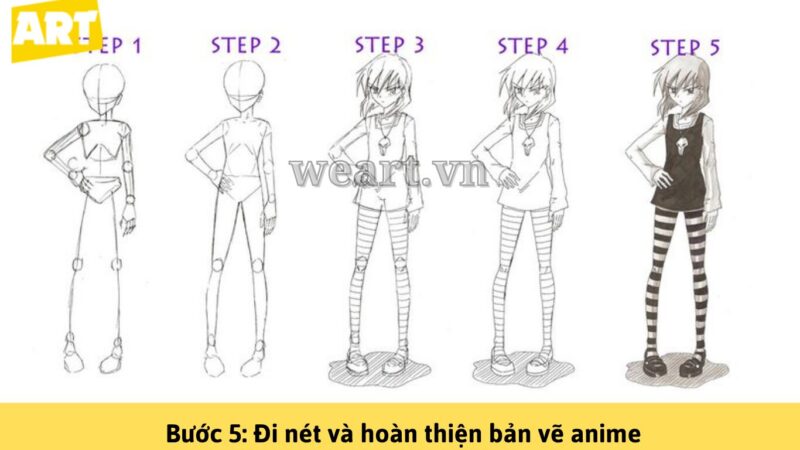 Hướng dẫn cách vẽ anime đơn giản cho người mới tập chi tiết Hướng dẫn cách vẽ anime đơn giản cho người mới tập chi tiết