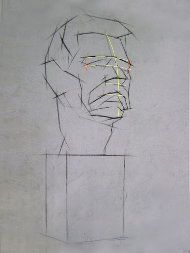 Các bước vẽ đầu tượng thạch cao luyện thi khối V-H vẽ đầu tượng thạch cao luyện thi khối V-H