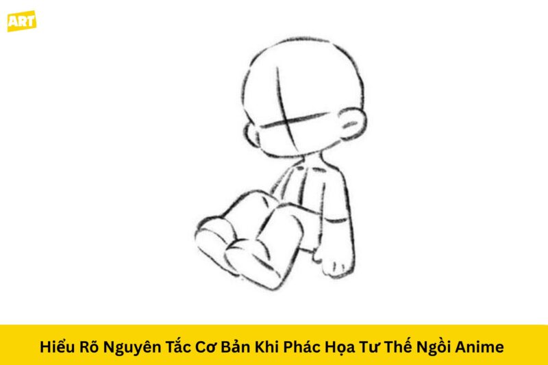 Bí Quyết Nắm Vững Cách Vẽ Dáng Người Anime Ngồi Chuẩn Xác