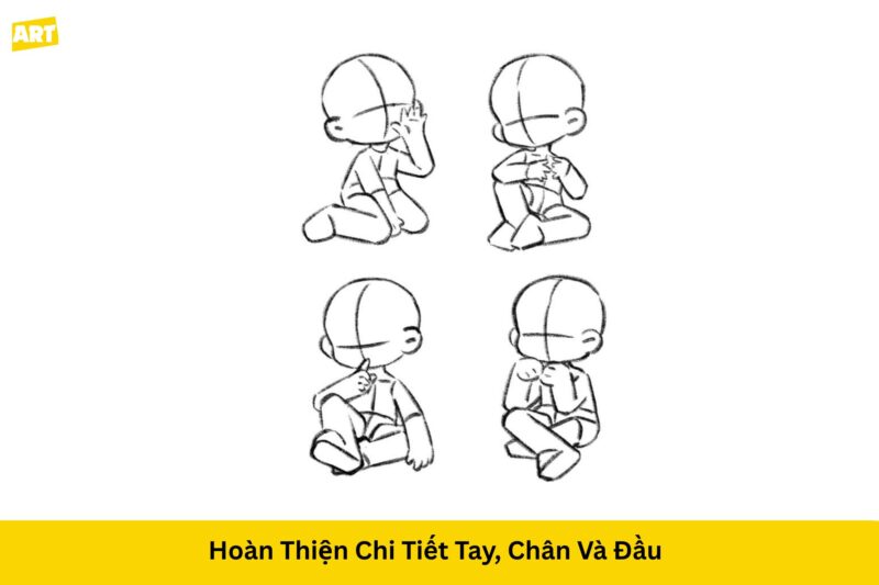 Bí Quyết Nắm Vững Cách Vẽ Dáng Người Anime Ngồi Chuẩn Xác