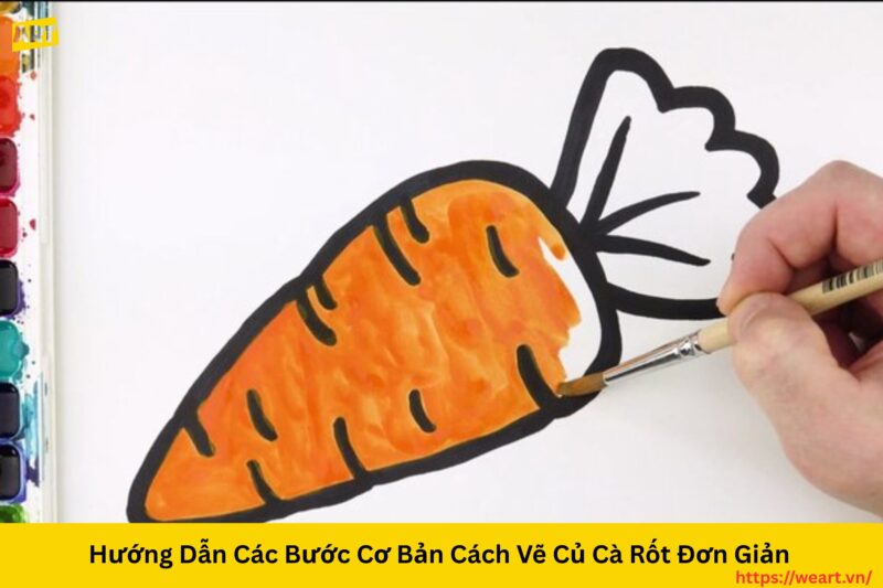 Bí Quyết Chi Tiết **Cách Vẽ Củ Cà Rốt** Giống Thật