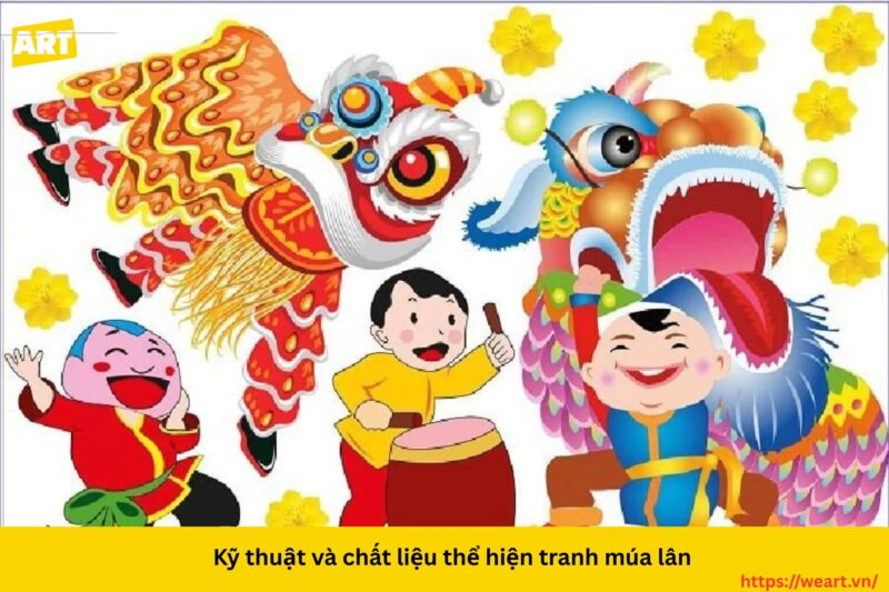 Nghệ thuật vẽ tranh múa lân ngày Tết Nghệ thuật vẽ tranh múa lân ngày Tết
