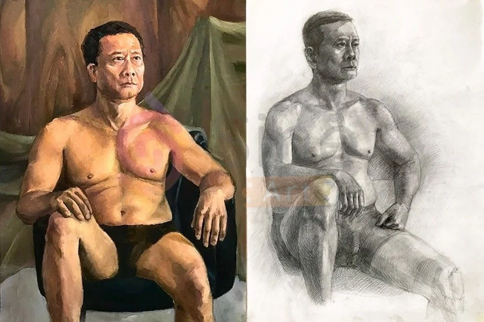 Lên khối hình họa người toàn thân khối H Lên khối hình họa người toàn thân khối H