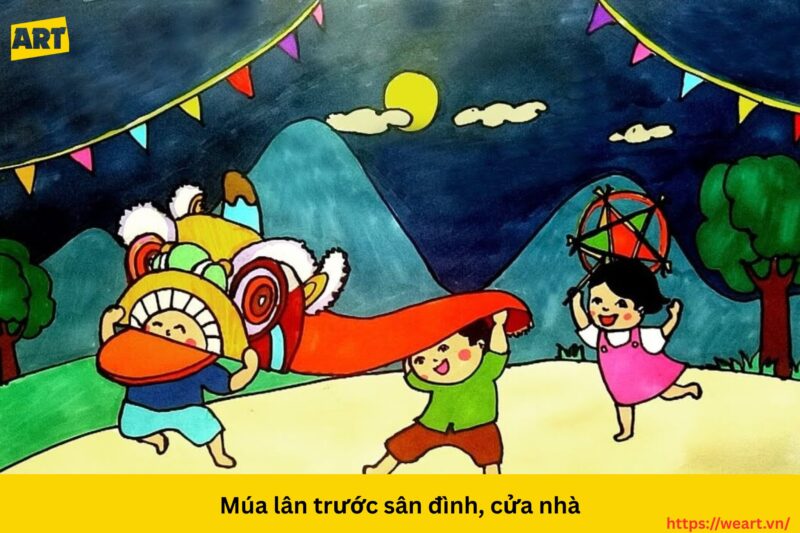 Nghệ thuật vẽ tranh múa lân ngày Tết Nghệ thuật vẽ tranh múa lân ngày Tết