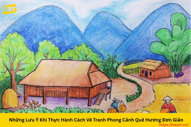 Cách Vẽ Tranh Phong Cảnh Quê Hương Đơn Giản Cho Người Mới Cách Vẽ Tranh Phong Cảnh Quê Hương Đơn Giản Cho Người Mới