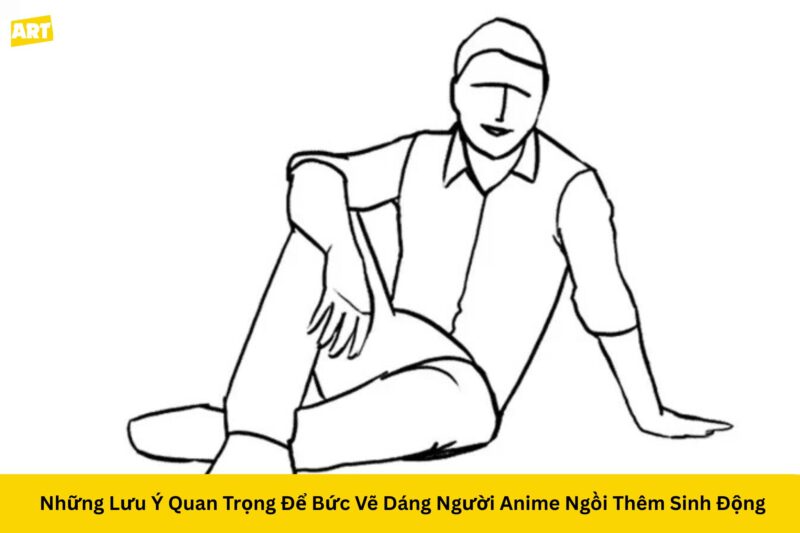 Bí Quyết Nắm Vững Cách Vẽ Dáng Người Anime Ngồi Chuẩn Xác