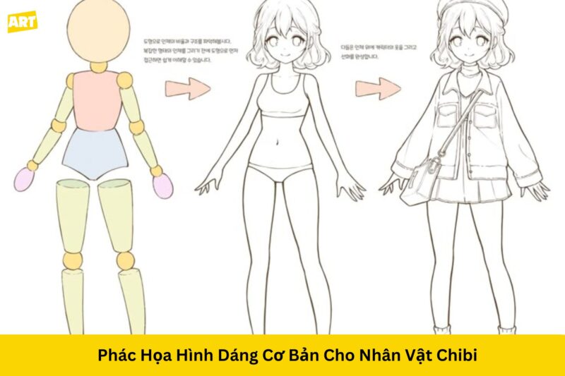 Cách vẽ dáng người anime nữ toàn tập cho người mới bắt đầu