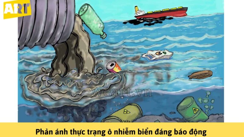 Bảo vệ môi trường biển tranh vẽ lan tỏa thông điệp ý nghĩa Bảo vệ môi trường biển tranh vẽ lan tỏa thông điệp ý nghĩa