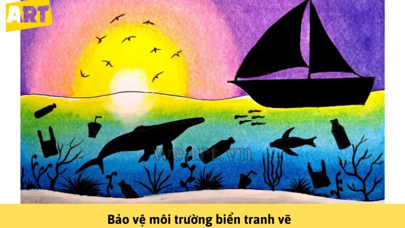 Bảo vệ môi trường biển tranh vẽ lan tỏa thông điệp ý nghĩa Bảo vệ môi trường biển tranh vẽ lan tỏa thông điệp ý nghĩa