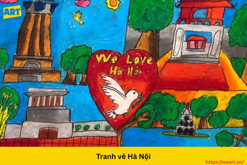 Khám phá nét đẹp qua **vẽ tranh chủ đề em yêu hà nội**