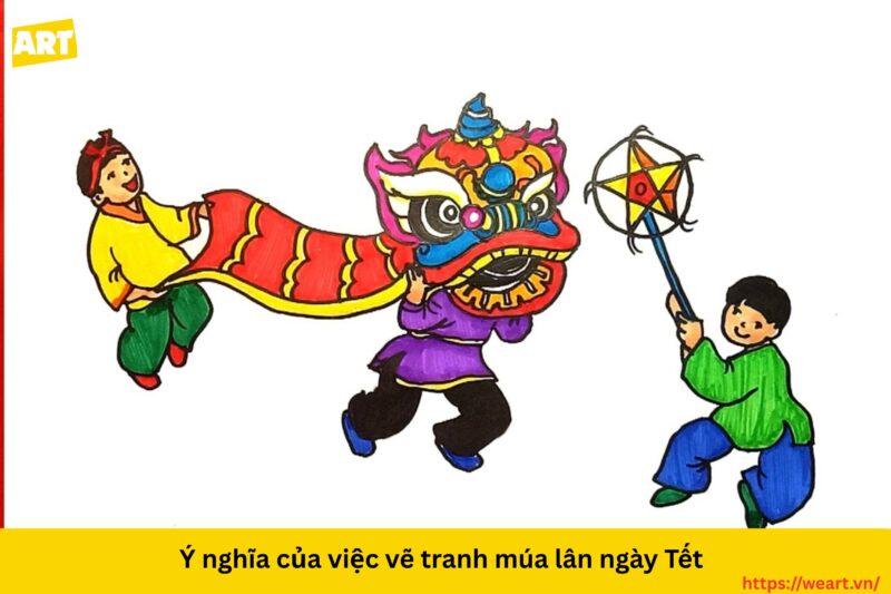 Nghệ thuật vẽ tranh múa lân ngày Tết Nghệ thuật vẽ tranh múa lân ngày Tết