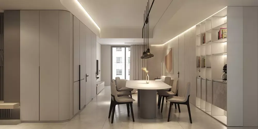 Bản vẽ giường ngủ đơn giản hoàn chỉnh, thể hiện sự cân đối, phối cảnh và các chi tiết nhỏ tinh tế