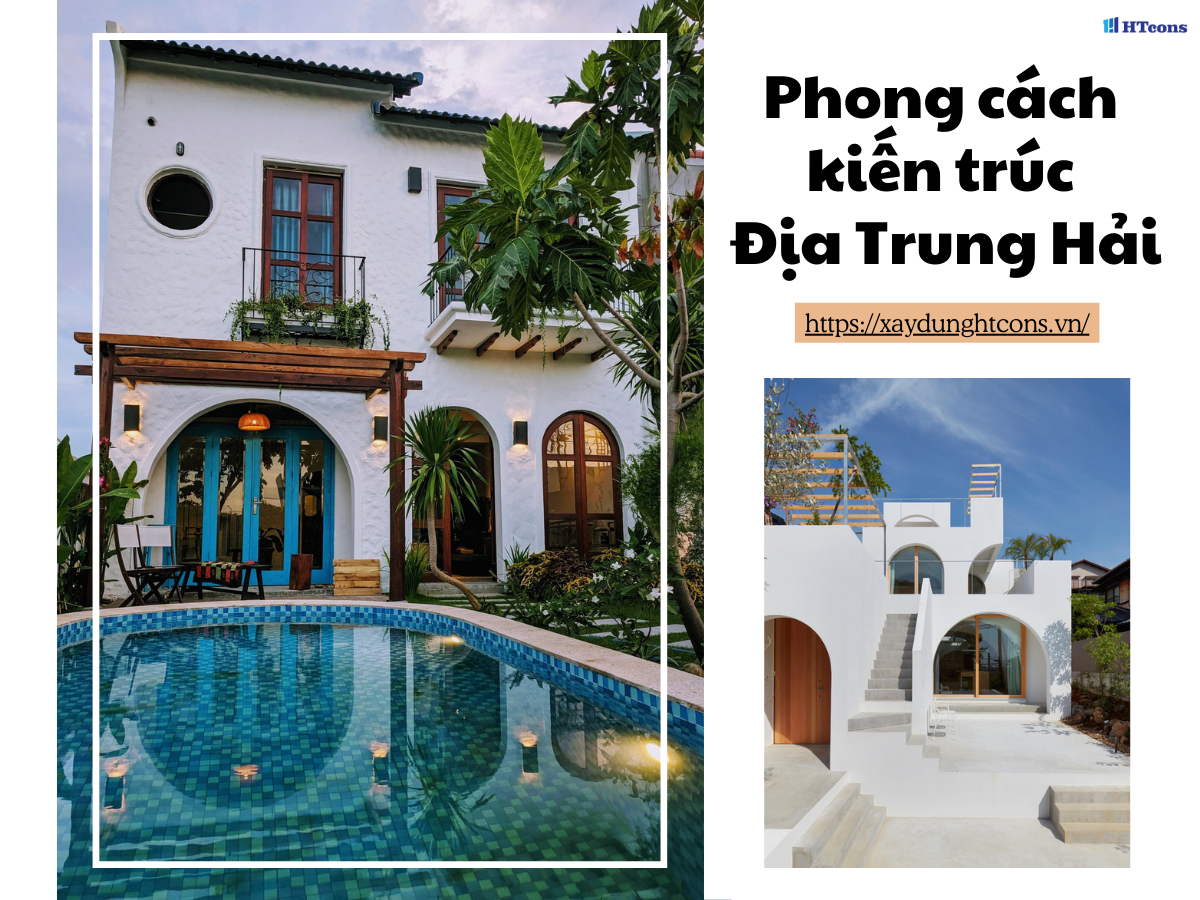 Một công trình kiến trúc Địa Trung Hải hiện đại với các biến thể phong cách Ý độc đáo và sang trọng