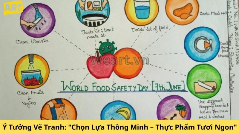 Tranh Vẽ Về Vệ Sinh An Toàn Thực Phẩm Nâng Cao Nhận Thức Tranh Vẽ Về Vệ Sinh An Toàn Thực Phẩm Nâng Cao Nhận Thức