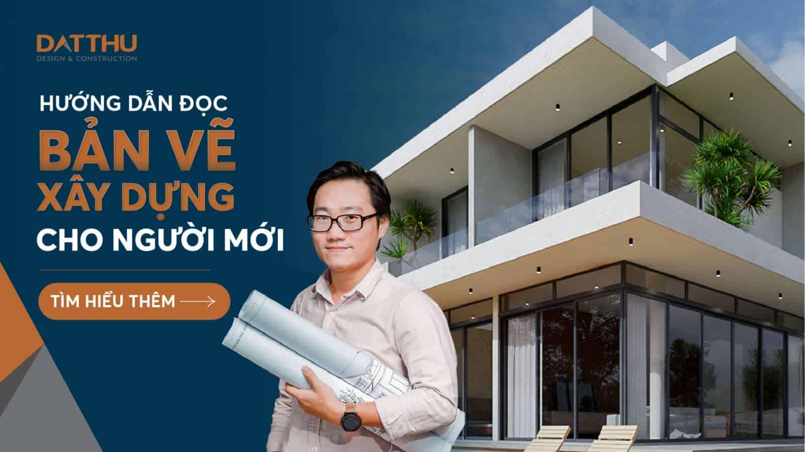 Các loại bản vẽ kiến trúc tiếng Anh thông dụng như mặt bằng, mặt đứng, mặt cắt được trình bày rõ ràng