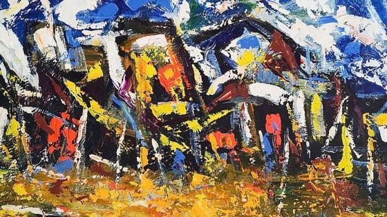 Bức phác họa chân dung một sinh viên nghệ thuật tại ký túc xá Đại học Mỹ thuật TPHCM đầy biểu cảm