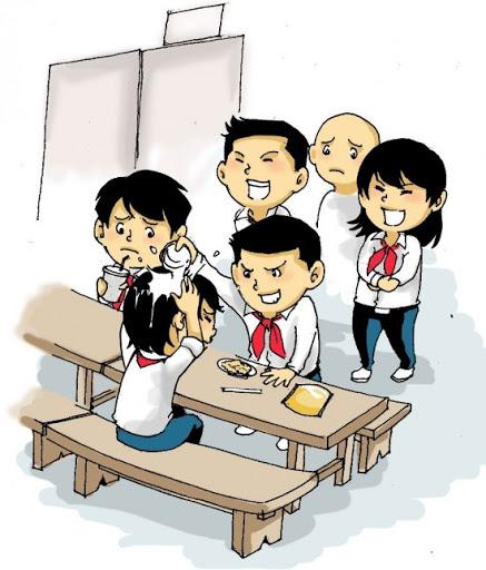 Các chủ đề thường thấy trong những bức tranh vẽ về vấn nạn bạo lực học đường