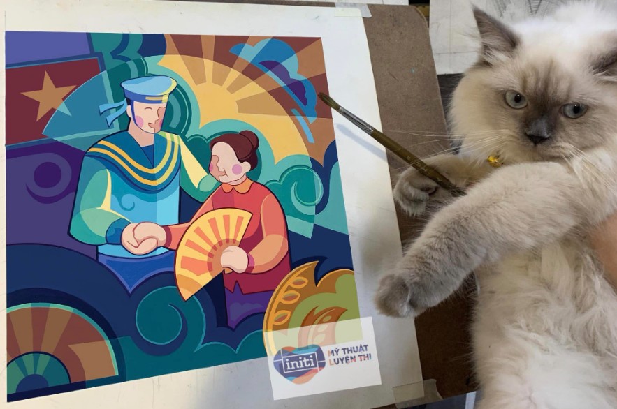 Đề thi bố cục màu đại học Kiến trúc Hà Nội tham khảo Đề thi bố cục màu đại học Kiến trúc Hà Nội tham khảo