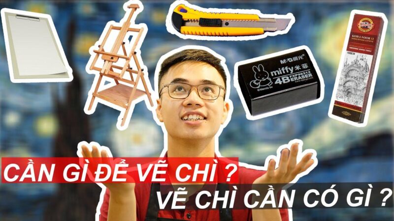 Bộ dụng cụ cơ bản cần thiết cho người mới bắt đầu vẽ tranh bằng bút chì đơn giản tại nhà