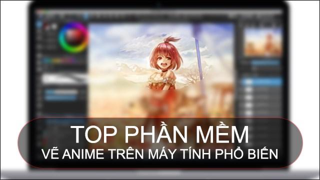 Họa sĩ trẻ đang sử dụng phần mềm vẽ tranh anime trên máy tính bảng để phác thảo nhân vật manga