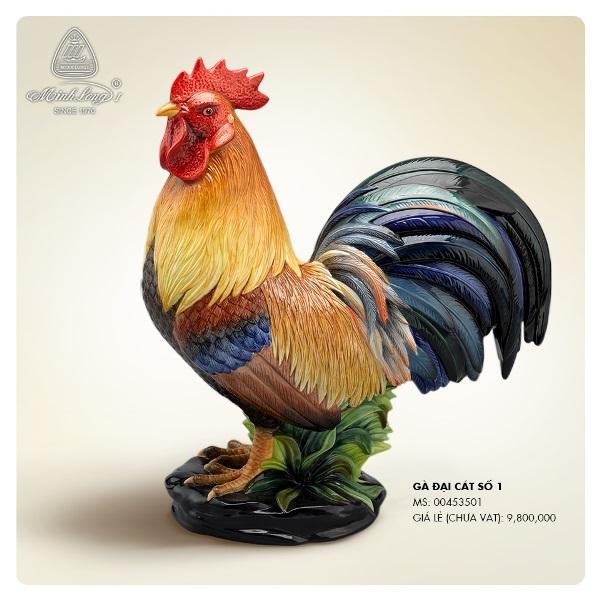 Kỹ thuật vẽ gà Dậu trong 12 con giáp với dáng vẻ oai phong và bộ lông sặc sỡ cùng chiếc mào đỏ