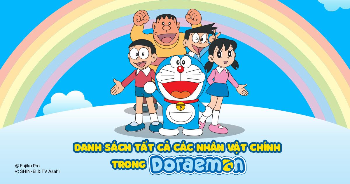 Kỹ thuật vẽ Suneo mỏ nhọn và nhóm bạn Doraemon Nobita Shizuka Jaian Suneo