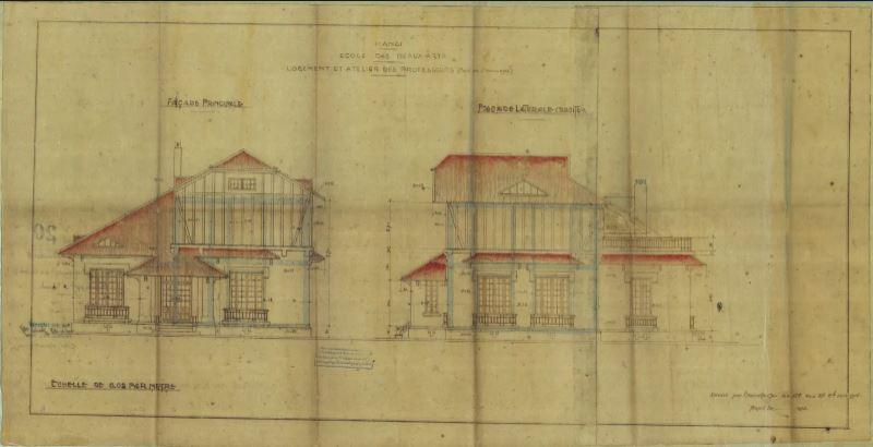Không khí lớp học vẽ tại Cao đẳng Mỹ thuật Đông Dương với sinh viên và giảng viên thời kỳ đầu