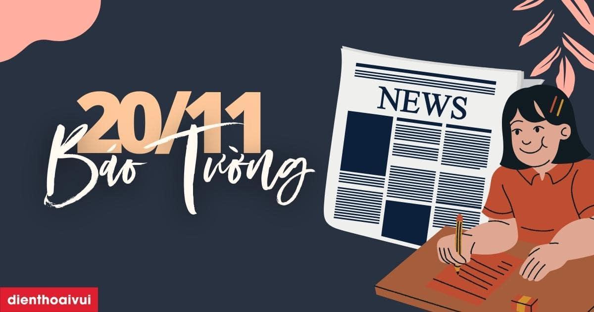Một mẫu báo tường 20 11 hoàn chỉnh, đẹp mắt, thể hiện cách vẽ báo tường 20 11 thành công và ý nghĩa