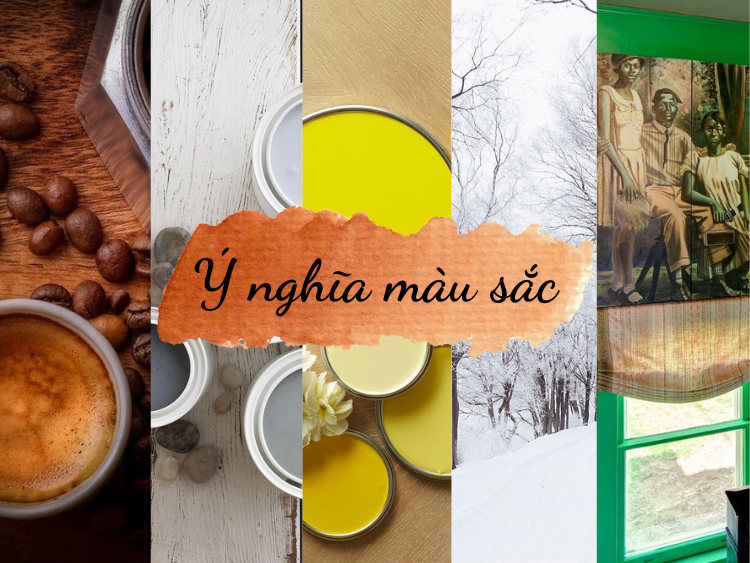 Bảng màu với các sắc xanh hòa bình, trắng tinh khiết và vàng hy vọng được sử dụng trong các tác phẩm nghệ thuật về chủ đề hòa bình