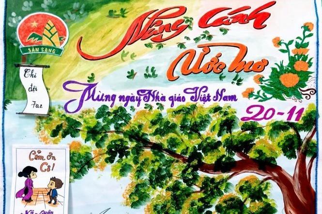 Một số mẫu tranh báo tường ngày 20-11 đẹp và ý nghĩa để tham khảo