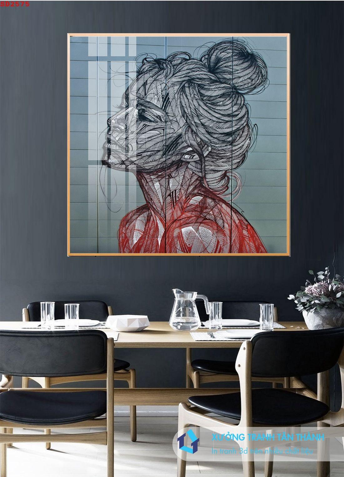 Mẫu tranh vẽ tường phòng khách đẹp nhất theo phong cách 3D độc đáo và sống động, tạo chiều sâu cho không gian