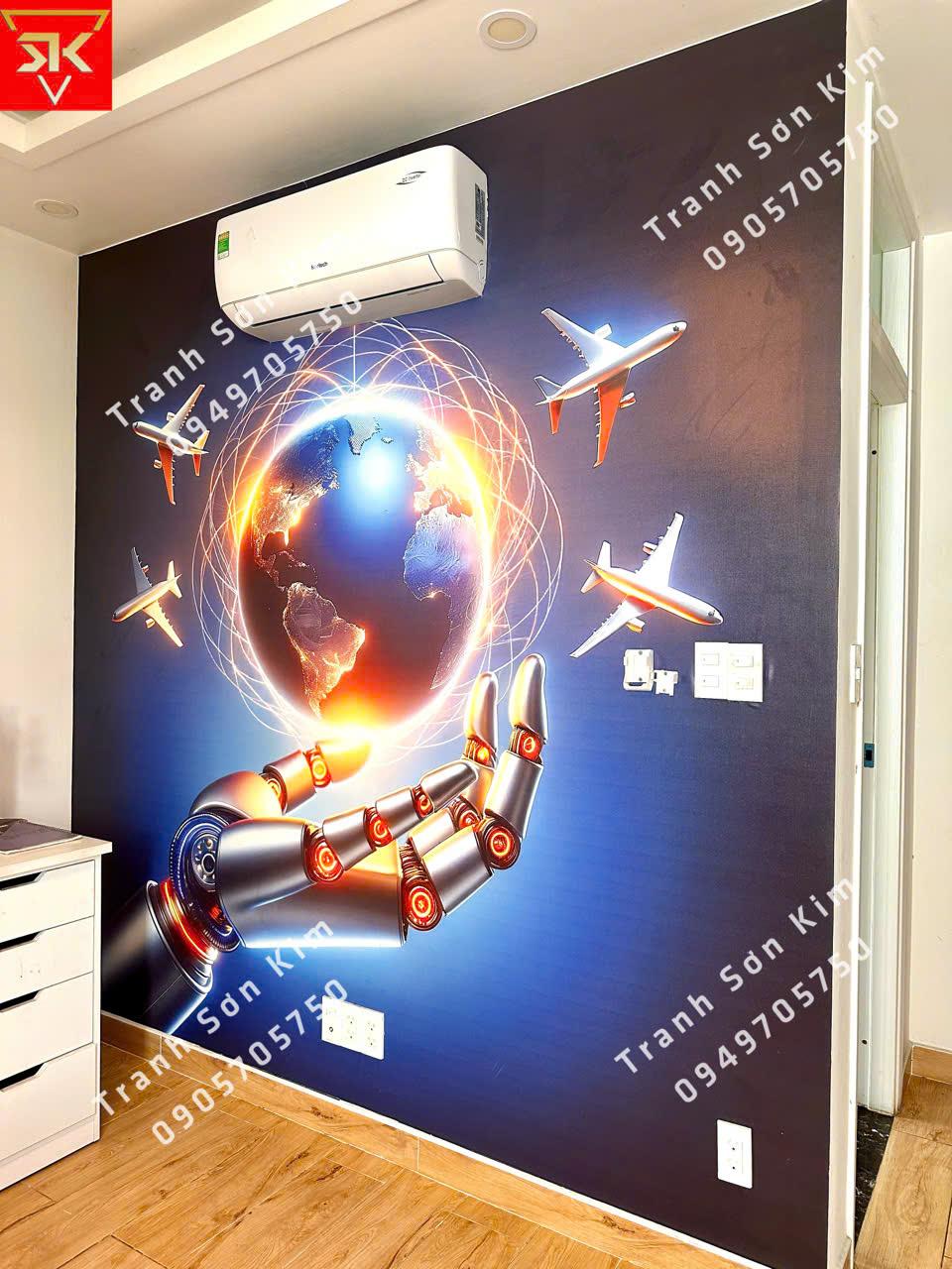 Mẫu tranh vẽ tường phòng khách đẹp nhất thể hiện chủ đề yêu thích, cá nhân hóa không gian sống một cách độc đáo