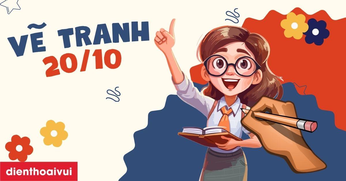 Các mẫu vẽ tranh 20/10 dễ nhất với chủ đề hoa lá đơn giản nhưng đầy màu sắc và tình cảm