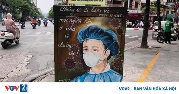 Hướng Dẫn Vẽ Tranh Cổ Động Đơn Giản Thu Hút Mọi Ánh Nhìn Mẫu vẽ tranh cổ động đơn giản tuyên truyền phòng chống dịch bệnh với hình ảnh đeo khẩu trang và rửa tay