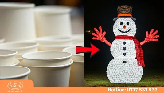 Hướng dẫn vẽ người tuyết đơn giản được trang trí thêm mũ len ấm áp và khăn choàng cổ xinh xắn