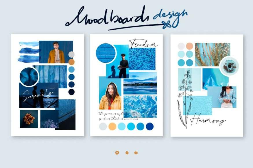 Mood board hoặc màn hình hiển thị các nguồn cảm hứng vẽ hình cute từ TikTok, Pinterest cho người mới bắt đầu