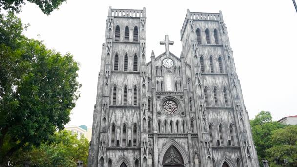 Nhà Thờ Lớn Hà Nội công trình kiến trúc ở Hà Nội phong cách Gothic cổ điển châu Âu