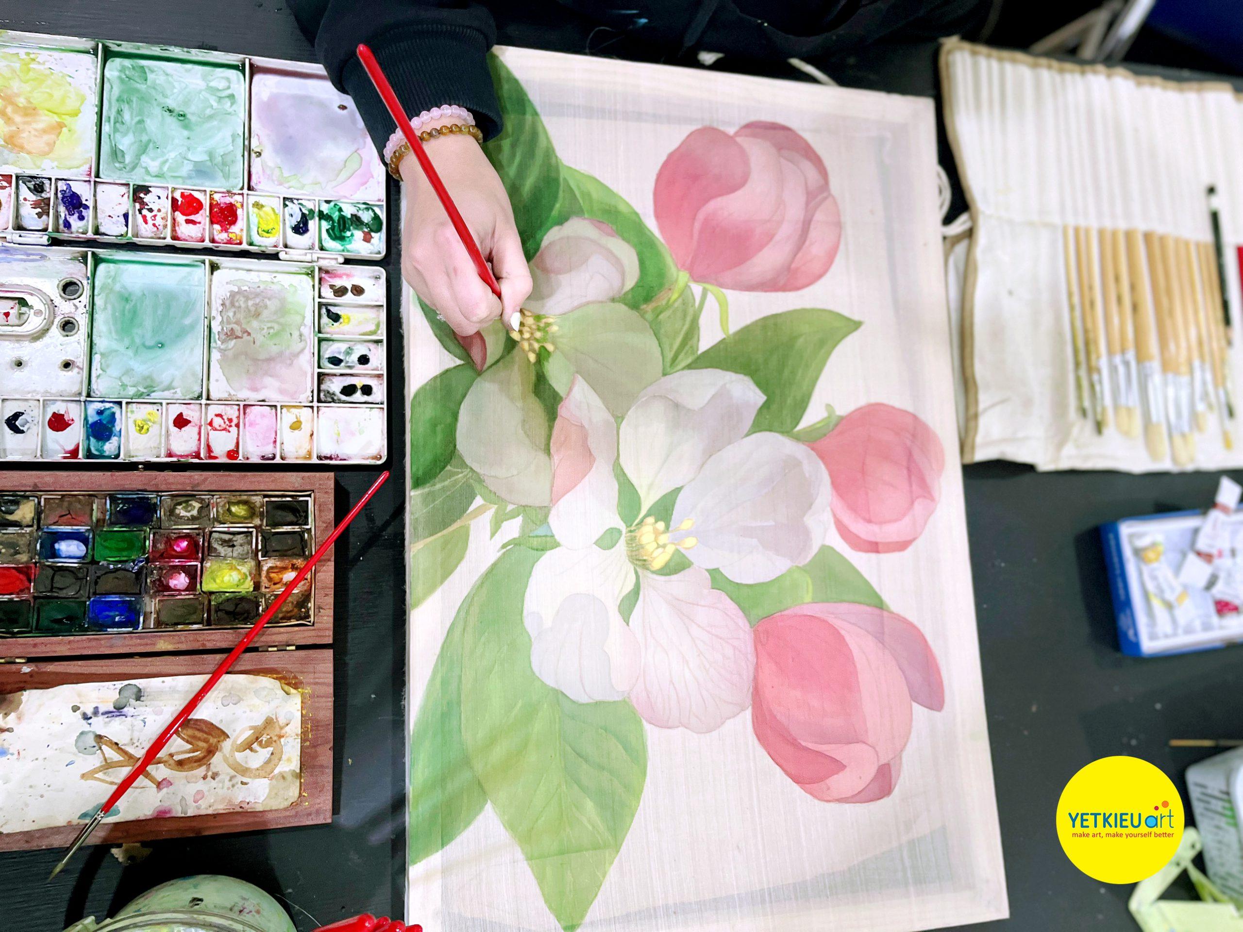 Phong cách vẽ tranh theo yêu cầu đa dạng từ hiện thực đến trừu tượng