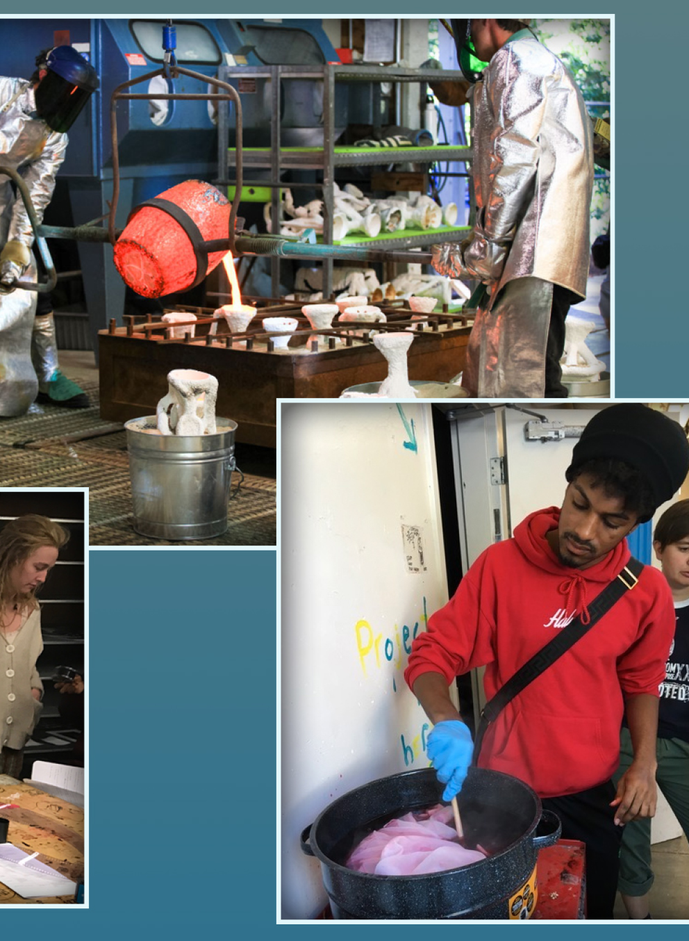 Tác phẩm hội họa ấn tượng của sinh viên trường đại học mỹ thuật trưng bày tại triển lãm