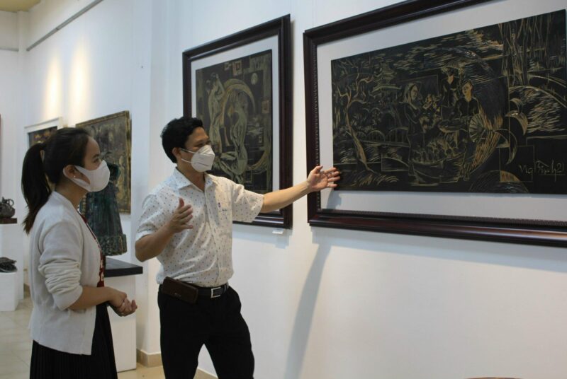 Một tác phẩm hội họa ấn tượng lấy cảm hứng từ vẻ đẹp Đồng Nai tại trường mỹ thuật