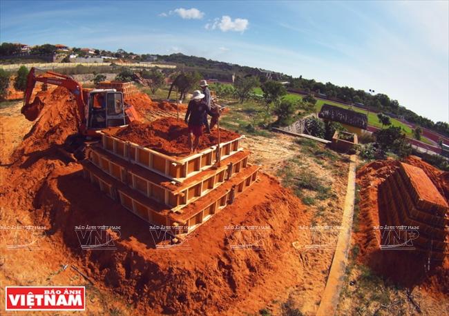 Một tác phẩm tranh cát nghệ thuật chủ đề phong cảnh đã hoàn thiện đẹp mắt