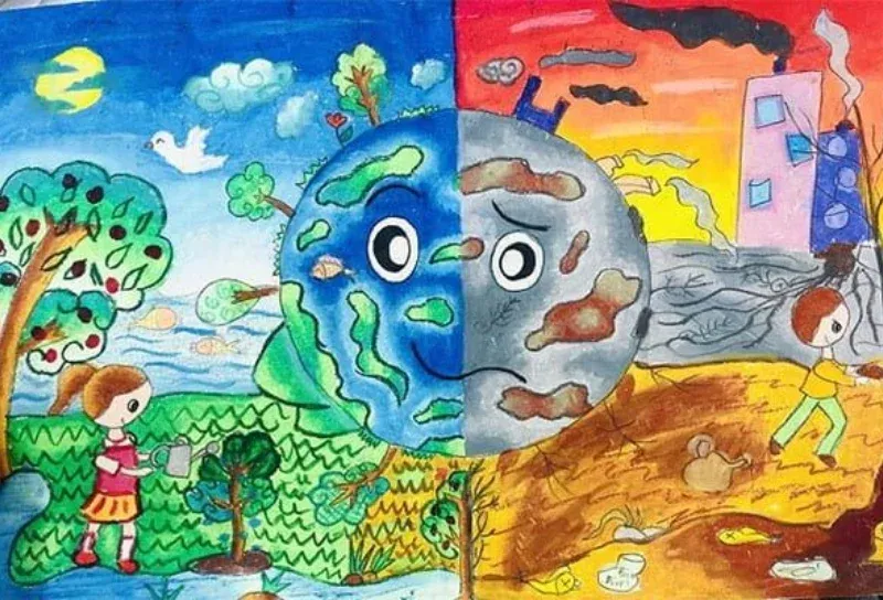 Thông điệp mạnh mẽ từ những bức tranh vẽ bảo vệ nguồn nước lan tỏa đến cộng đồng