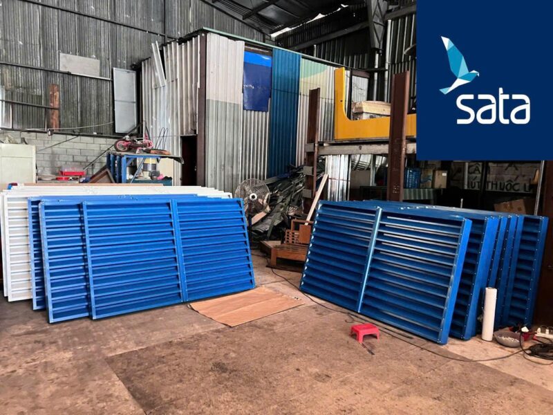 Minh họa không gian mở ứng dụng thông gió tự nhiên trong kiến trúc hiện đại với luồng gió mát lành