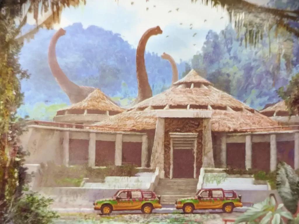 Bức vẽ khủng long Stegosaurus hoàn chỉnh đã được tô màu và tạo bóng trông rất thực tế và sinh động