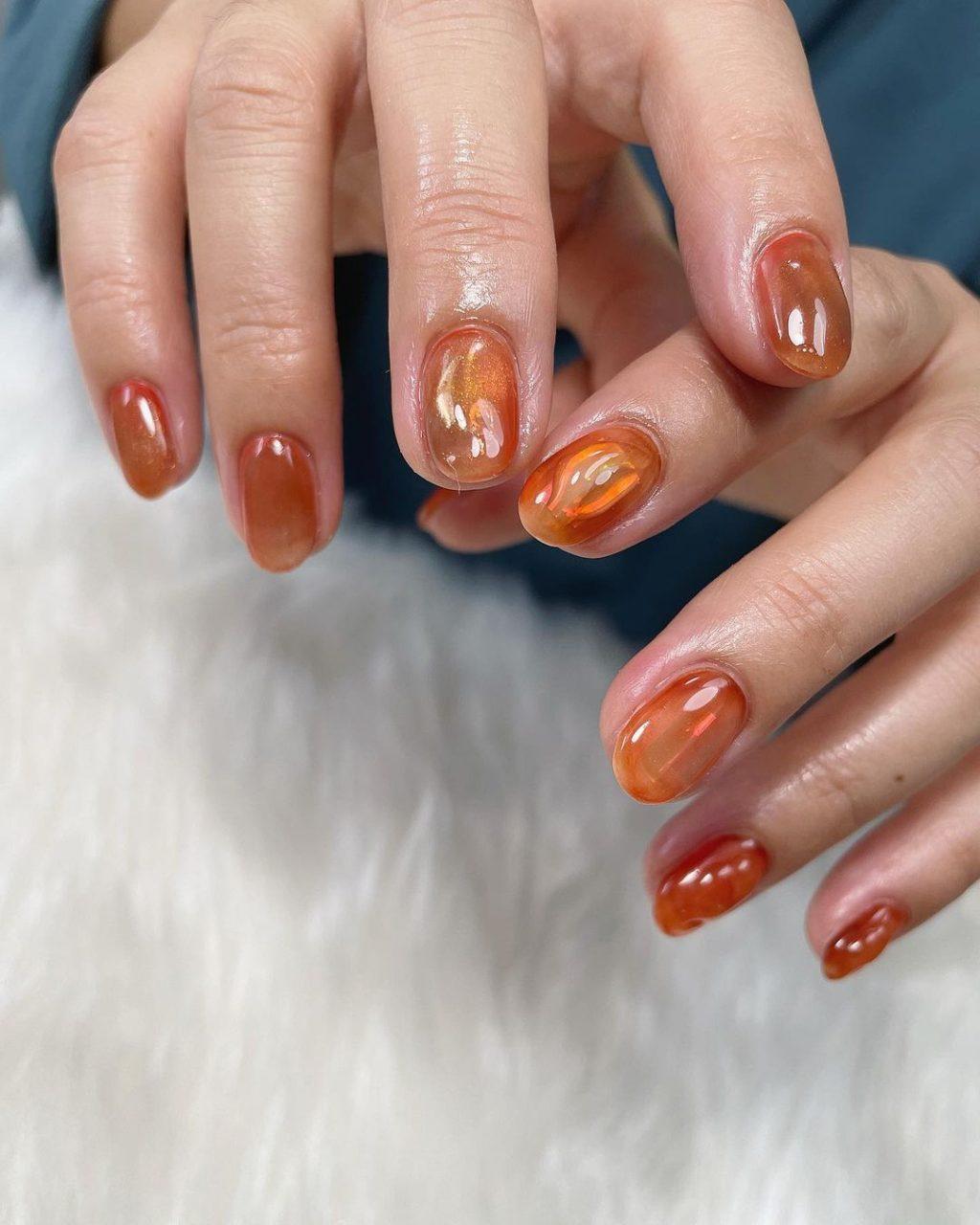 Quả bí ngô Halloween được tô màu cam rực rỡ với hiệu ứng đổ bóng tạo chiều sâu