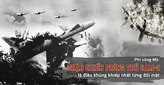 Tranh cổ động mạnh mẽ về chiến thắng B52 với hình ảnh tên lửa SAM2 và máy bay địch rơi